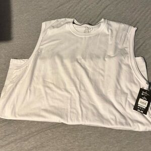 Athletic Works Men's White Tank Top